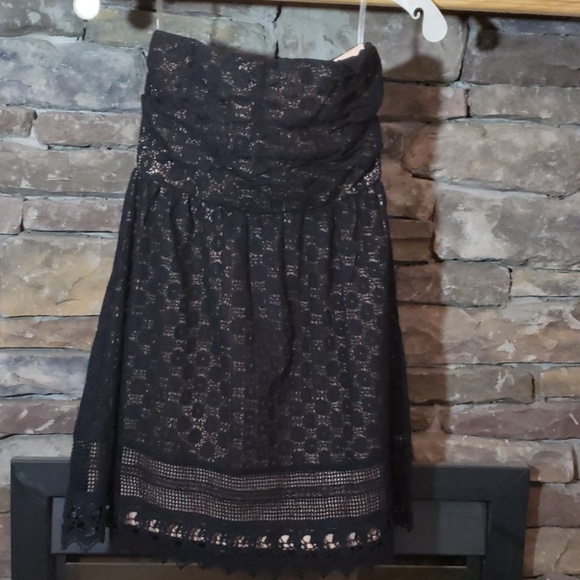HP⚡️⚡️CANDIES LACE HALTER COCKTAIL DRESS SZ S see meas. - Picture 2 of 6